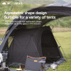 3F UL GEAR Kangaro Inner Tent Single Layer Summer Breathable TC Cotton Tent for 1-2 Person Outdoor Camping Picnic Tourism Black