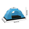 2 Person Outdoor Pop Up Tent Waterproof Tent Camping Family Outdoor Llightweight Instant Setup Tourist Tent With 2 Doors