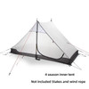 3F UL Gear Lanshan 2P Lancer 2-Person Camping Tent 3-Season 4-Season 15D Silnylon No Pole Ultralight Outdoor Hiking Double Layer