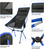Camping Chair Portable Lightweight Folding Camp Chairs For Garden Outdoor Backpacking Hiking Travel Picnic Fishing Beach