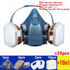 7502 Respirator Mask Protective Mask Industry Painting Spray Dust Gas Mask With 3M 501 5N11 6001CN Chemcial Half face Mask