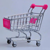 Mini Supermarket Shopping Trolley Cart Desktop Model Children's Toys Home Decoration Storage Miniature Ornament Toy Gift