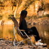 Portable Outdoor Folding Camp Chair Aluminum Alloy Oxford Cloth Collapsible Seat for Fishing BBQ Party Picnic Ultralight