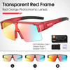 WEST BIKING Myopic Polarized Square Sunglasses Men Photochromic Cycling Fit Over Glasses Driving Fishing UV400 Bicycle Goggles