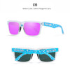 Polarized Sunglasses Square Frame HD UV400 Sun Glasses 30 Colors Mirrored lens outdoor Sport eyewear cycling Ken Block