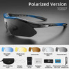 ROCKBROS Polarized Cycling Glasses Outdoor Sports Bicycle Sunglasses Mountain Bike Goggles Eyewear Myopia Frame 5 Lenses Light