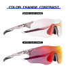 New Kapvoe Running Sunglasses Sports for Men Blue Photochromic Red Marathon Cycling Glasses Mountain Bicycle Goggles Eyewear