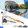 Scvcn RED Photochromic Cycling Sunglasses for Men Blue Photochromic MTB Bike Glasses Cycl Mountain Bicycle Goggle Sports Eyewear