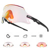 Kapvoe Red or blue photochromic Cycling Glasses Bike Bicycle Glasses Sports Men's Sunglasses MTB Road Cycling Eyewear Goggles