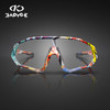 Outdoor Photochromic Cycling Glasses Men Sports MTB Bicycle Bike Sunglasses Goggles Bike Eyewear UV400 Gafas Ciclismo 5lens