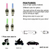 2PCS Bicycle Bike LED Lights Tire Valve Cap Flashlight Auto Car Motorcycle Tire Air Valve Wheel Spokes Light Bike Accessories
