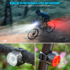 TOPRIDER Bicycle Taillights Waterproof MTB Bike Lamp Battery Powered Warning Cycling Tail Light LED Headlight Rear Lamp