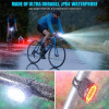 Cycling Bicycle Front Rear Light Set Bike USB Charge Headlight Light MTB Waterproof Taillight LED Lantern Bike Parts