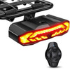 Rockbye Bicycle Turn Signal Light Alarm with Remote Recharge Waterproof Smart Sensing Taillight Cycling Safety Rear Light Alarm