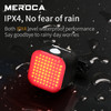 MEROCA Bicycle Rear Light 500mAh IPX4 Water Proof Rechargeable Emoticons Pattern Smart Brake Induction Mtb\Road Bike Tail Light