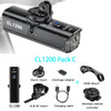 TOWILD CL1200 Bike Light Front Lamp USB Rechargeable LED 1200LM 4000mAh Bicycle Light Waterproof Headlight Bike Accessories