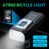 8*T6 NGTR60 Powerful Bike Light OLED Display 10000mAh Rechargeable Bicycle Headlight Flashlight Type-C Charging 2000LM Lamp