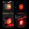 1pcs SEEMEE 200 Smart Bicycle Brake Light Tail RearLight 200 USB Charge Waterproof Headlight And Tail Light Sets 5 Gear Mode