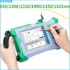New Komshine QX50 OTDR Touch Screen 850/1300/1310/1490/1550/1625nm Test Splitter OTDR Active Fiber OTDR English&Spanish Language