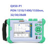 New Komshine QX50 OTDR Touch Screen 850/1300/1310/1490/1550/1625nm Test Splitter OTDR Active Fiber OTDR English&Spanish Language