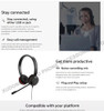 Jabra Evolve 30 II Mono Stereo Wired Headset MS/UC Optimized Optimize 3.5mm Jack/USB Noise Cancelling Headphones Earphones Mic
