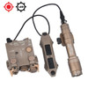 Tactical DBAL-A2 Simplified Version Surefir M300A M600C Flashlight Sets Red Dot Airsoft Indicator Fit 20mm Rail Hunting Laser