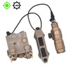 Tactical DBAL-A2 Simplified Version Surefir M300A M600C Flashlight Sets Red Dot Airsoft Indicator Fit 20mm Rail Hunting Laser