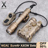 Tactical Metal NGAL Surefir M300A M600C Flashlight With AXON Dual Function Swtich Fit 20mm Rail Airsoft Hunting LED Light Laser