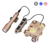 PEQ 15 IR Laser Red Dot Green Blue Infrared Sighting & M600C Scout Flashlight Wadsn/No Marking Switch PEQ Tactical Laser Set