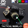 MAWL C1 Metal Metal IR Visible Red Green Blue Laser Tactical MAWL-C1 Upgrade WhiteLED Aiming Hunting Flashlight Mawl Dual Switch