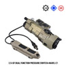 MAWL C1 Metal Metal IR Visible Red Green Blue Laser Tactical MAWL-C1 Upgrade WhiteLED Aiming Hunting Flashlight Mawl Dual Switch