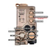 Tactical M600C Airsoft RAID-X Indicator Set 600Lumens Wadsn M600c Flashlight RAID-X Red Green Blue IR Laser Dual Function Switch