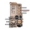 WADSN RAID-X Red Green Blue Indicator M600C Flashlight Softair Tactical Dual Function Switch IR Sight Laser Dual Function Switch