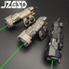 New MAWL Metal Flashlight Tactical Red Green Laser CNC MAWL-C1 IR Visible LED Aiming Bule Laser Dual Function Pressure Switch