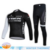 TREK Cycling Bib Men's Suit Triathlon Road Bike Uniform Jersey Fleece Clothes Pants Gel Bicycle Complete 2024 Winter Blouse Mtb