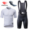 RION Man Cycling Maillot Jersey Set Bicycle Clothing MTB Shorts 2PCS Bib Shorts Men Long Distance Riding Bike Shirts Tights Set