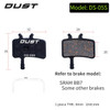 DUST 1Pair Semi-Metal Bicycle Hydraulic Disc Brake Pad MTB Mountain Bike Parts for SHIMANO XT XTR M315 SRAM Avid BB5 BB7 E1 E3