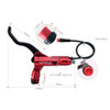 ZOOM HB-876E 4-piston Disc Hydraulic Brake Electric Scooter Folding Mountain Bike Bicycle Power Off Black Red 160mm Split Tube