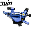 Juin Tech R1 Hybrid Hydraulic Road Disc Brake Set Cable Disc Dual Side Actuation Travel/CX Bike Caliper 160mm Rotor Post Adapter