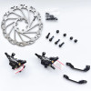 JUIN TECH M1 Hybrid Hydraulic Mountain Disc Brake MTB XC Bike Dual-Piston Brake Caliper with 160mm Rotors Bicycle Cycling Parts