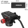 Tripod head Quick release plate for VT 3510/VT 3520/KH 6750/VT 1510| |