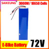 Electric Bicycle Conversion Kit 60v 72v 1500w 72V 84V 20 30 40 50 60ah Li-ion Pack Bike Motor Scooter Ebike Battery with Charger