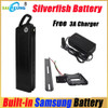 13s5p Akku Accu SilverFish Electric Bike Battery 48v 20ah 40 50 60ah 2000w Bateria De Litio 36V 52V 60V 72V 30AH Lithium Battery