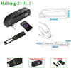 4Pin Hailong Ebike Battery 21700 36V 48V 52V 15Ah 20Ah 25Ah 50E M50T Electric Bike Lithium Pack for 1500W 1000W 750W 500W 350W