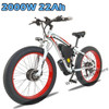 EU Stock Electric Bicycle for Men 2000W Motor 26 Inch Fat Tire Mountain E-Bike 48V 22AH Battery Hydraulic Brakes 21-Speed Ebike