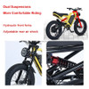 A pneumatic tire has two seats Full suspension 48V750W/1500W Sports Mountain Off-road Adult Electric Full shock absorption Bike