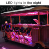 Electric 10 Seats Leisure Sightseeing Special City Bus Four Wheels Beer Bike Party Bike For Birthday With LED Lights