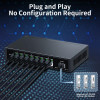 HORACO 2.5GbE Managed Switch 5 Port 2500Mbps Network 10G SFP+ Slot Uplink Web Managed Link Aggregation Hub Internet Splitter
