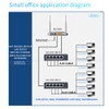 KuWFi Gigabit Network Switch 1000Mbps Ethernet Switch 5/8/10 Port RJ45 LAN Hub Desktop Fast Switch for Office Dormitory Home