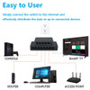 Network Switch Mini 5Ports Switch Ethernet 1000Mbps/100Mbps Gigabit High Performance Smart Switcher RJ45 Hub Internet Injector